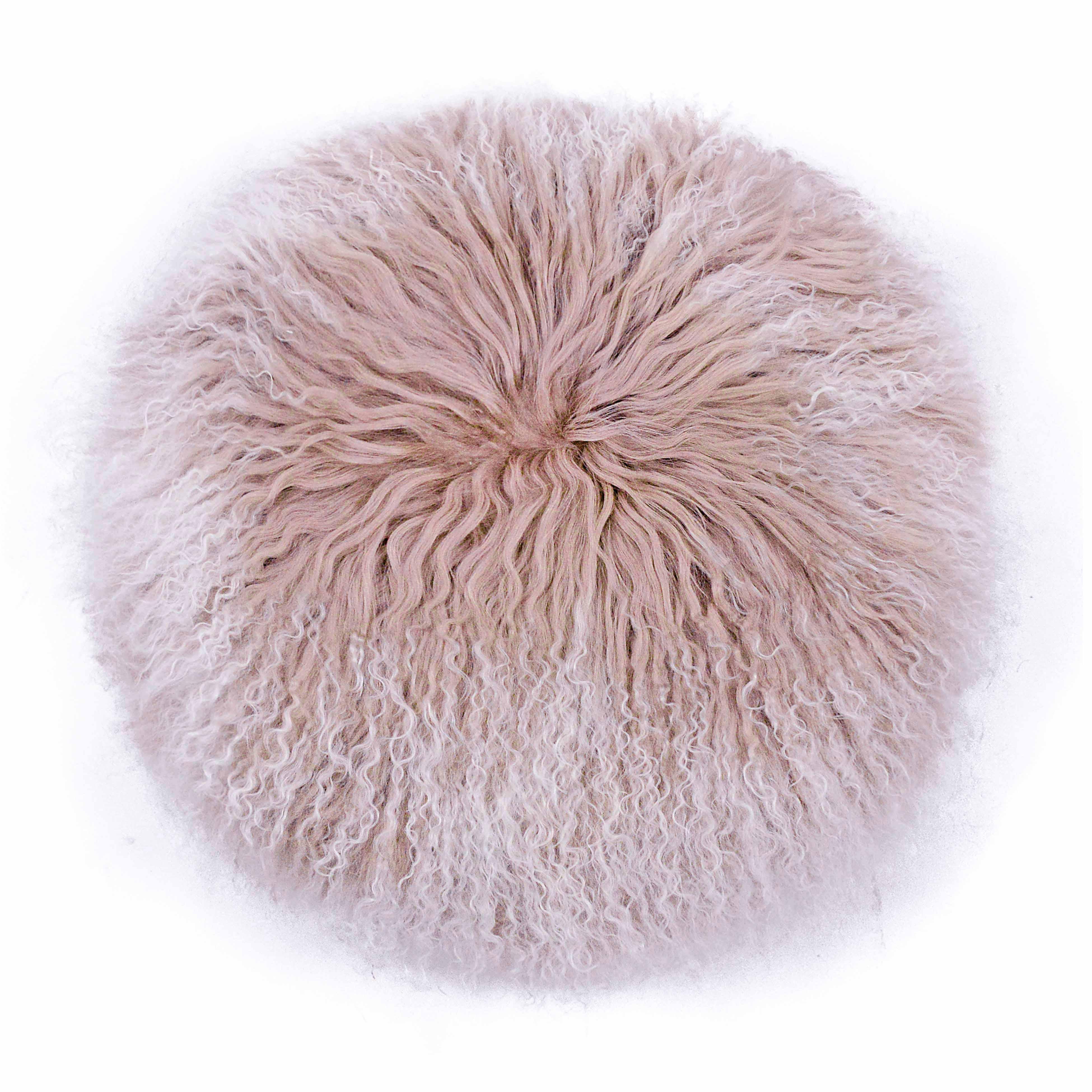 Fluffy on sale round pillow