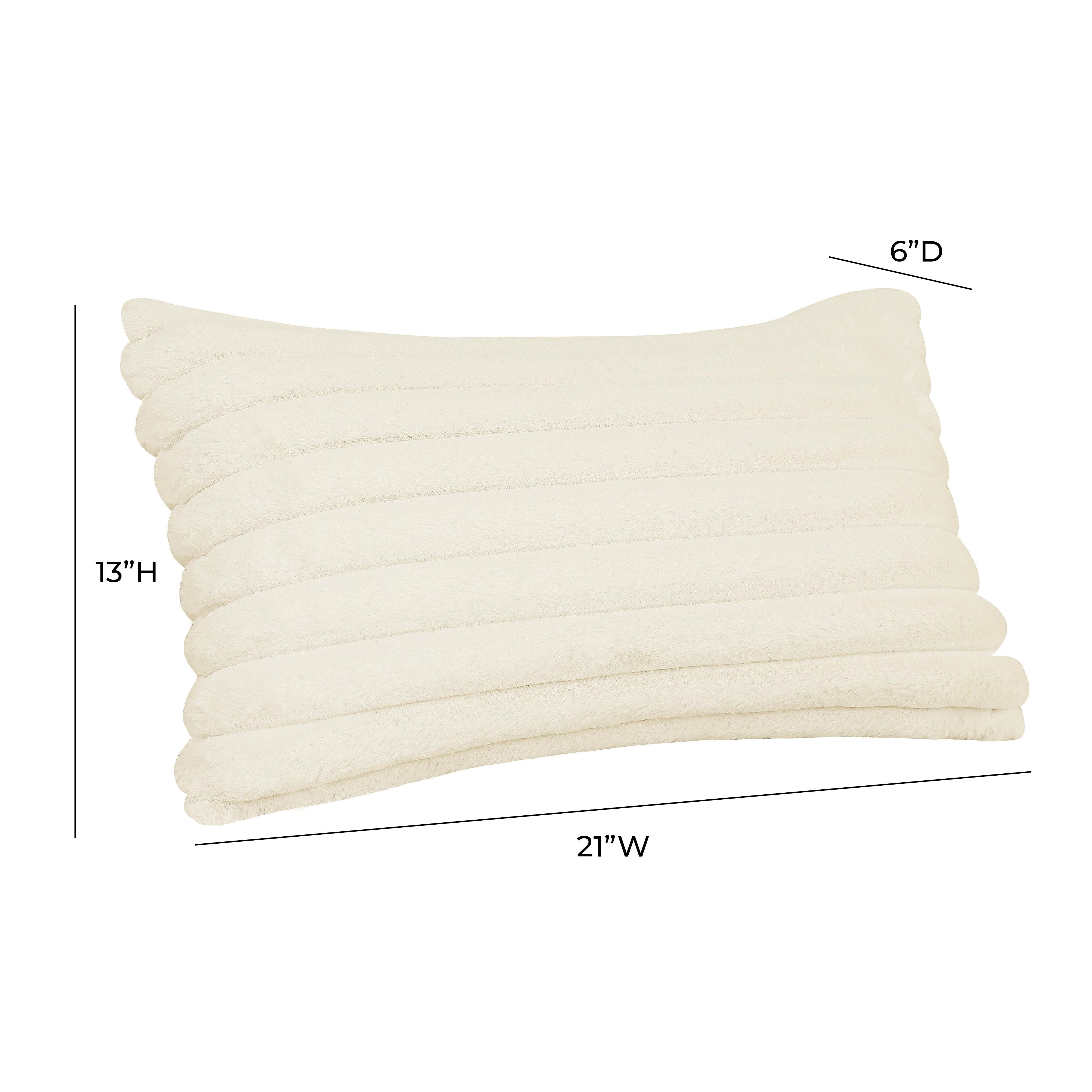 Fur rectangle outlet pillow