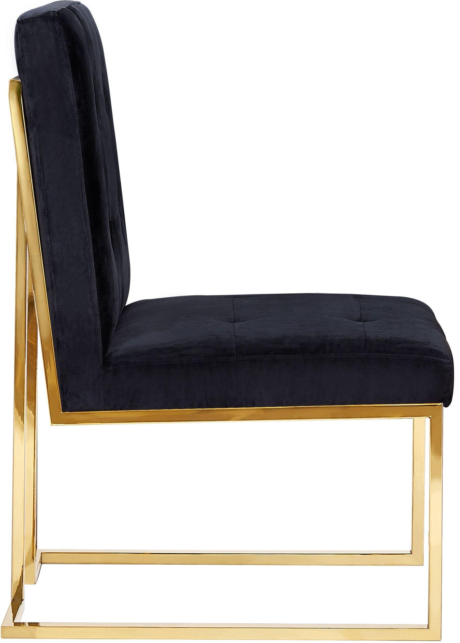 Black velvet cocktail online chair