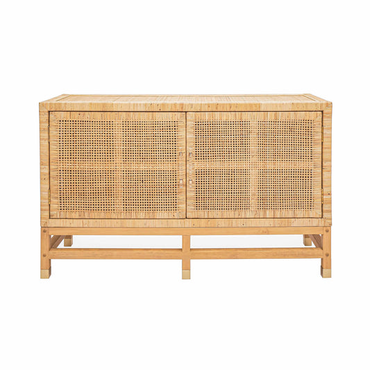 Amara 54" Woven Rattan Buffet - Image 1