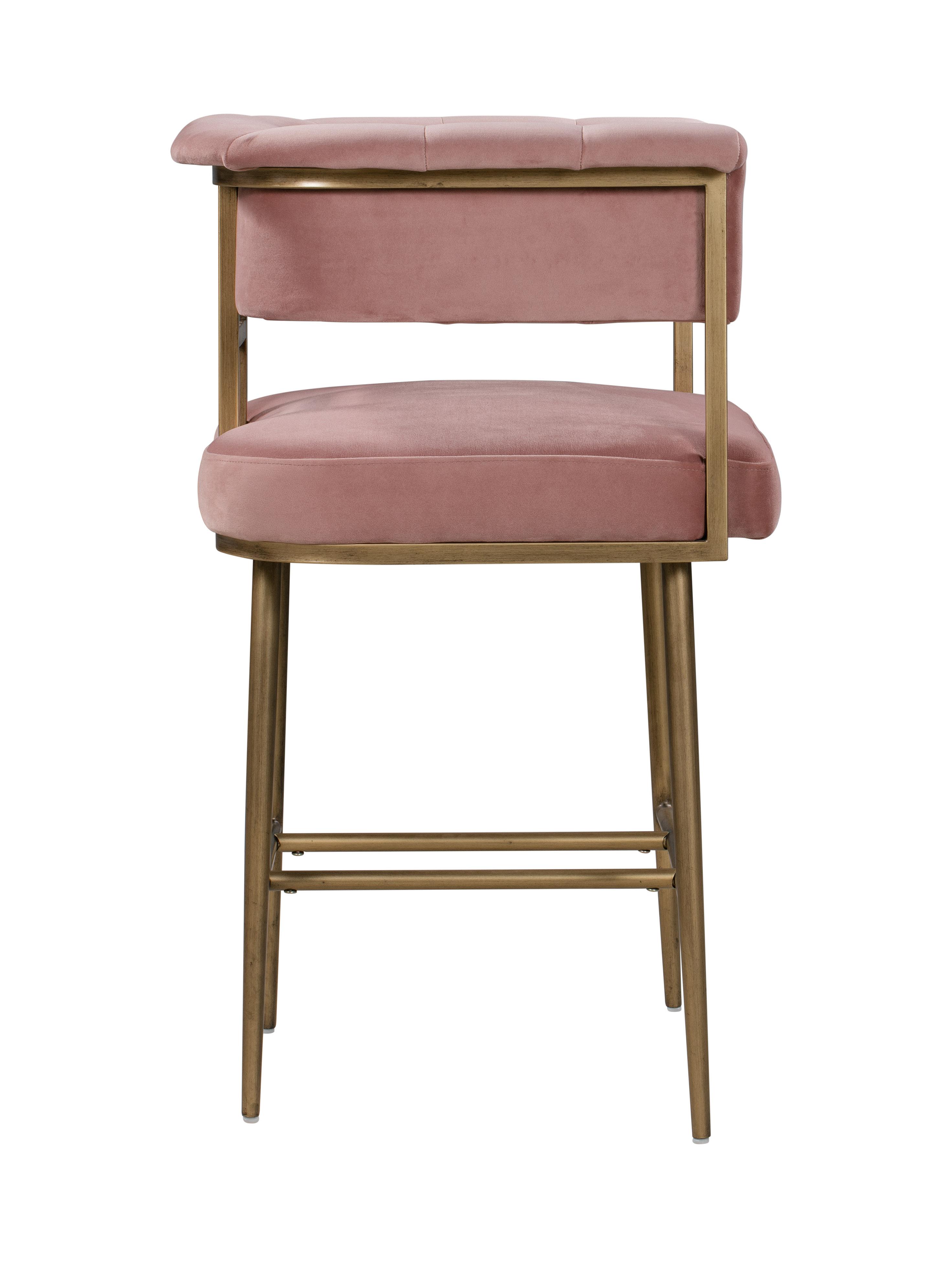 Astrid Velvet Stool TOV Furniture