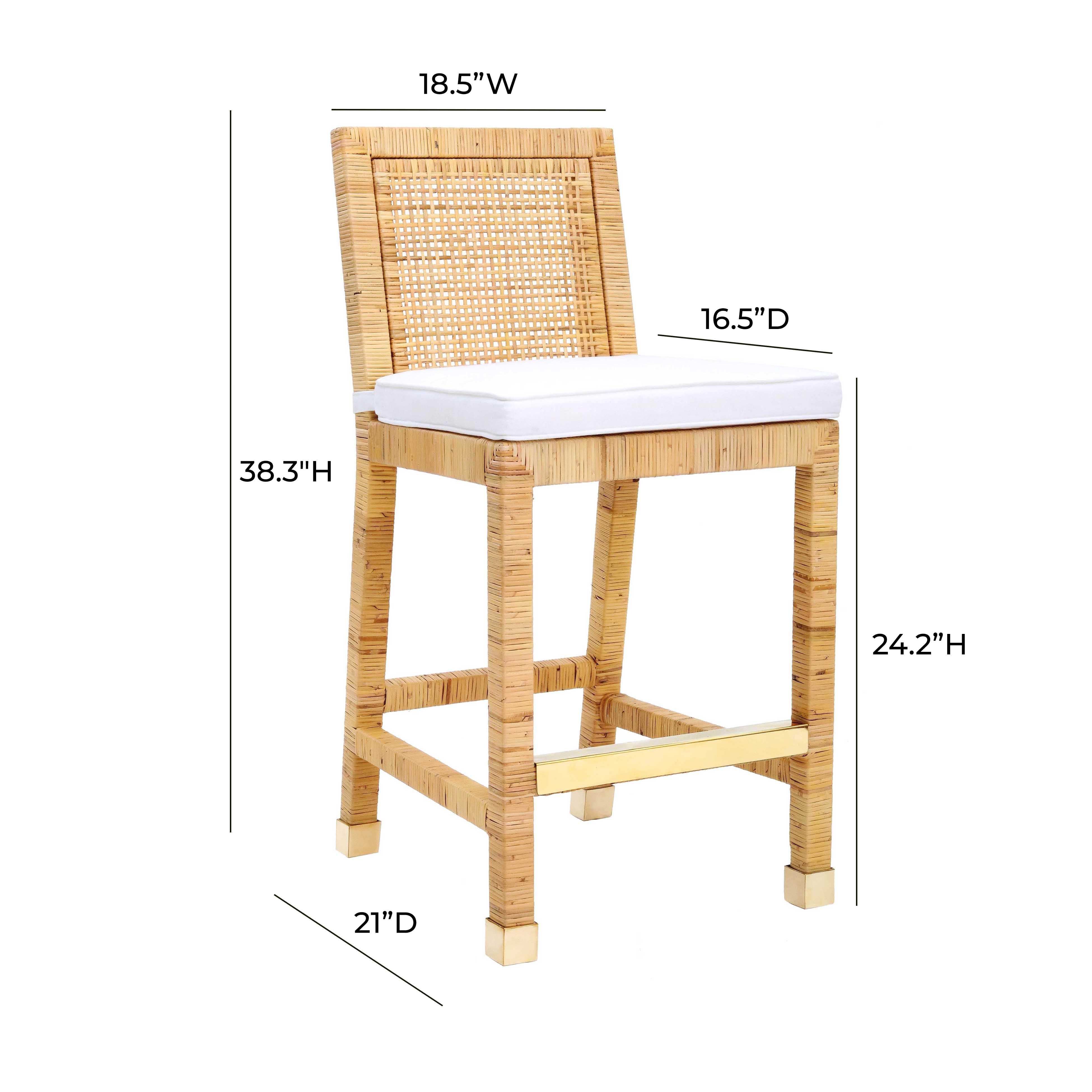 Rattan woven online stool