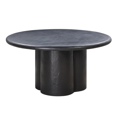 Elika 59" Faux Plaster Indoor / Outdoor Round Dining Table - Image 1