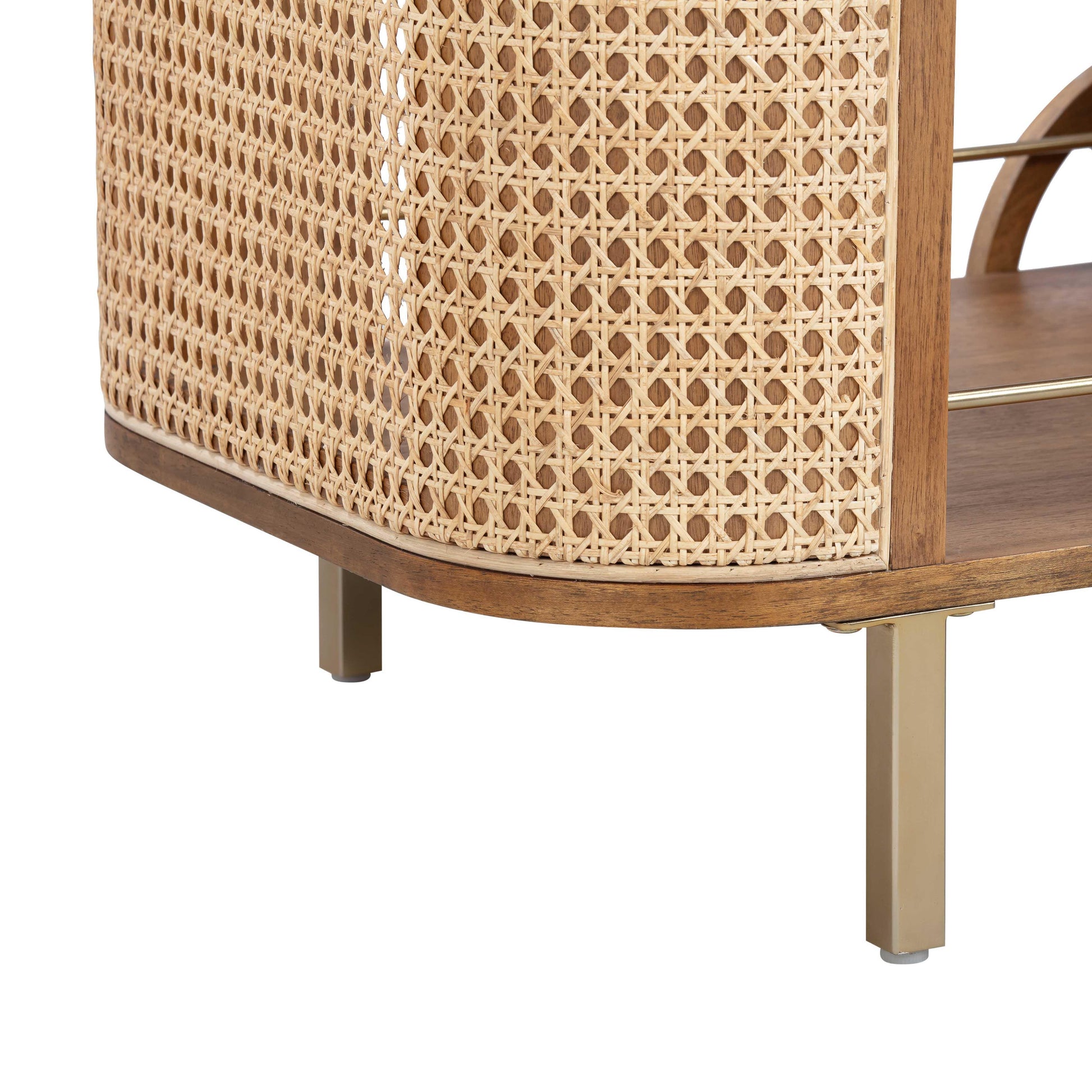 Yuma Natural Rattan Bar Cart TOV Furniture