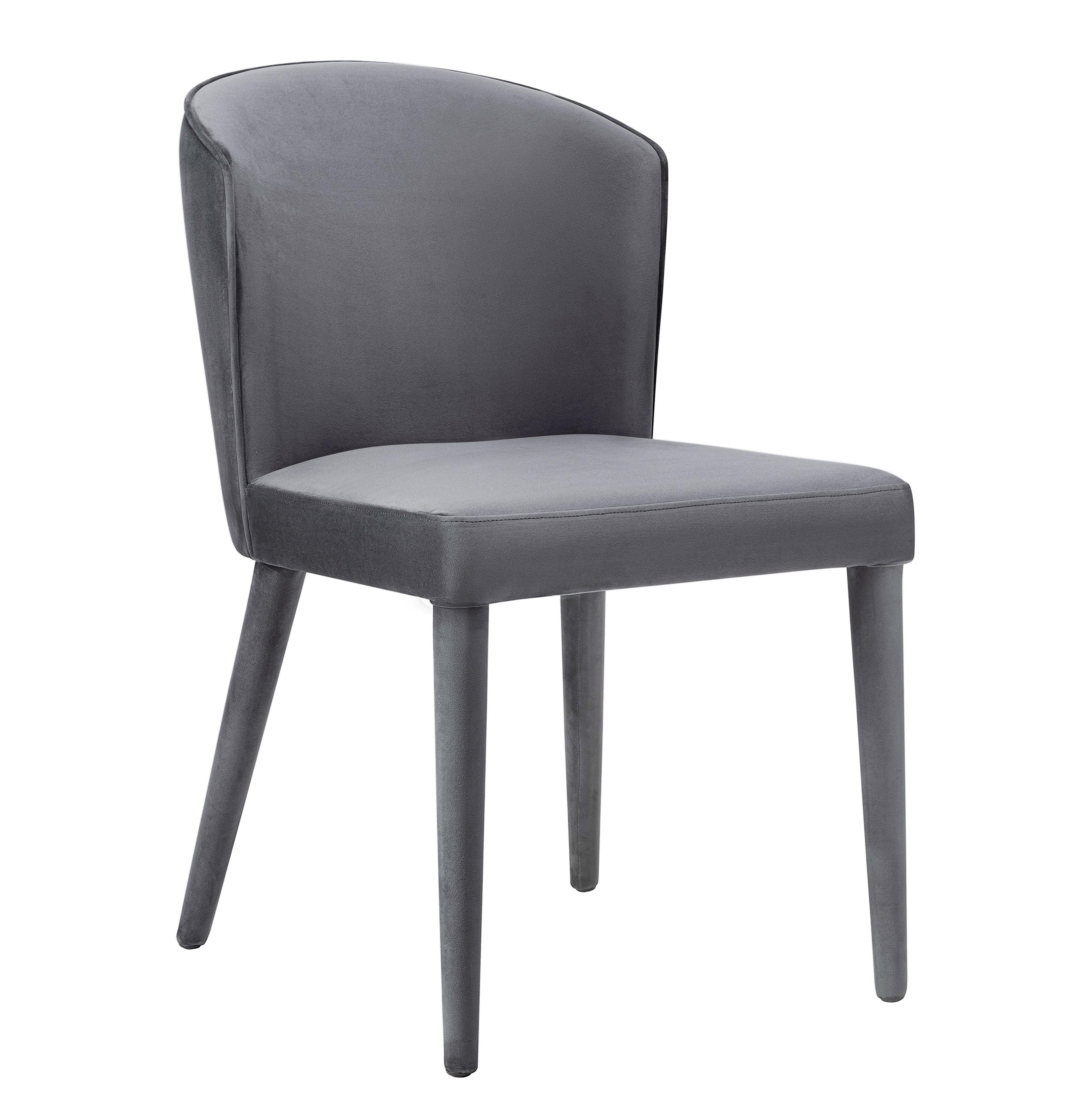 Grey dining chairs velvet hot sale