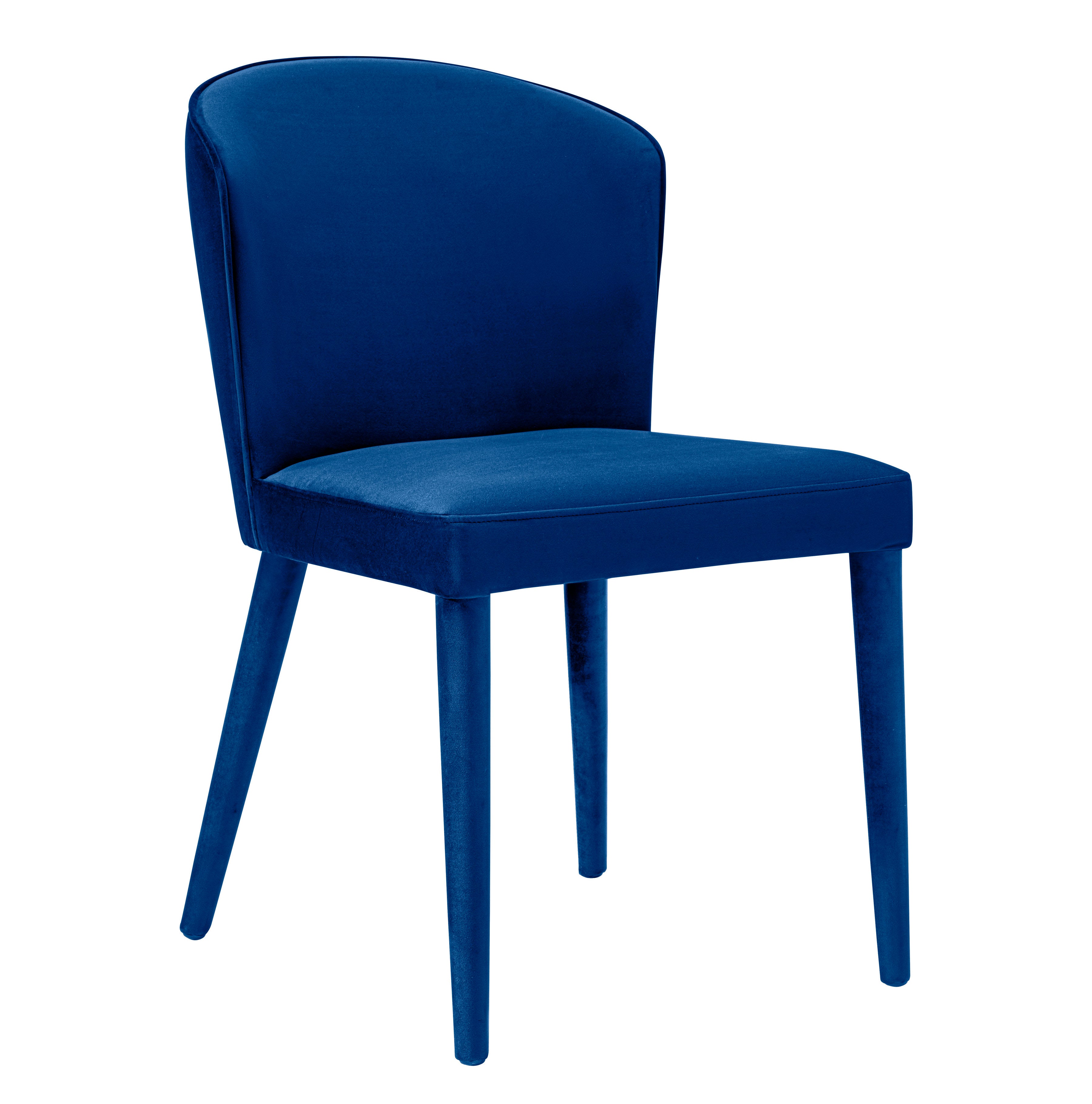 Velvet best sale navy chair