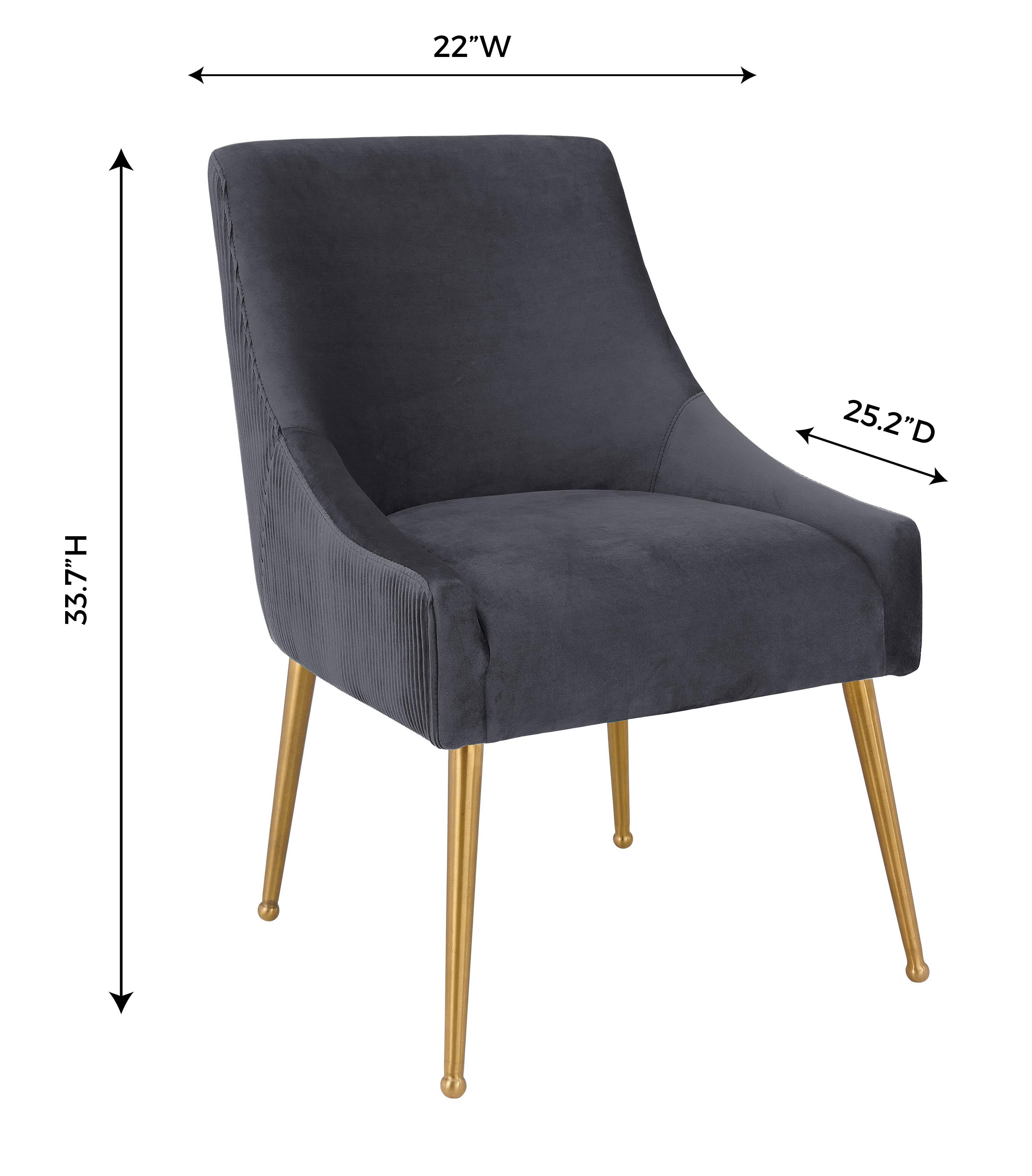 Grey velour dining discount chairs