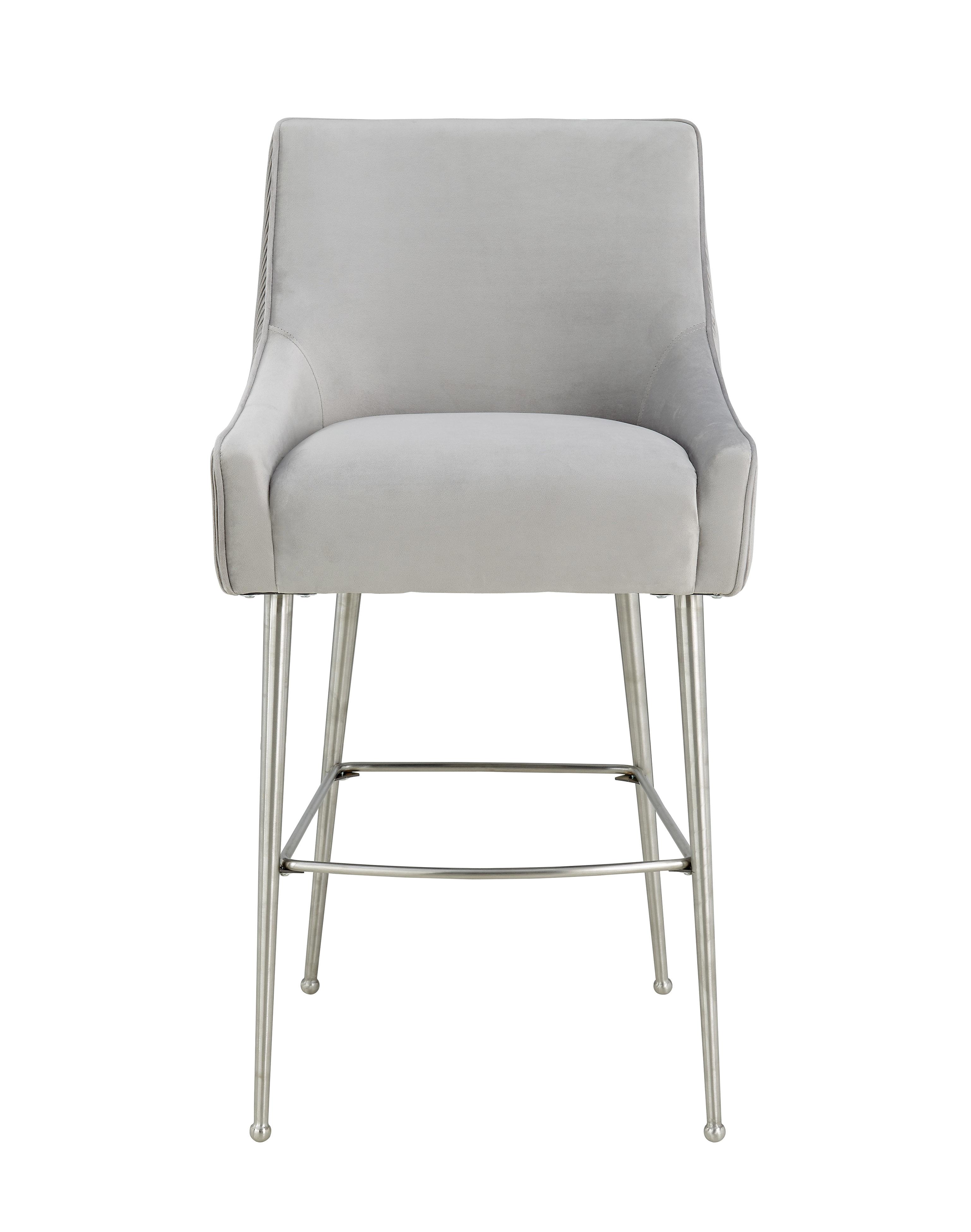 Silver velvet 2024 bar stools