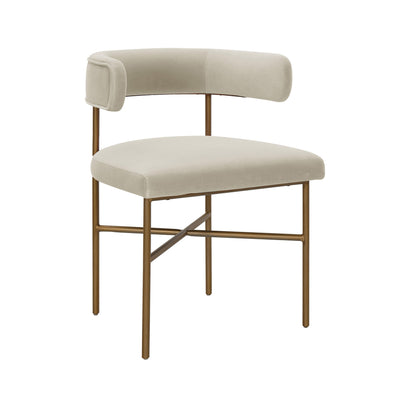 Kim Performance Velvet Dining Chair - Image 1