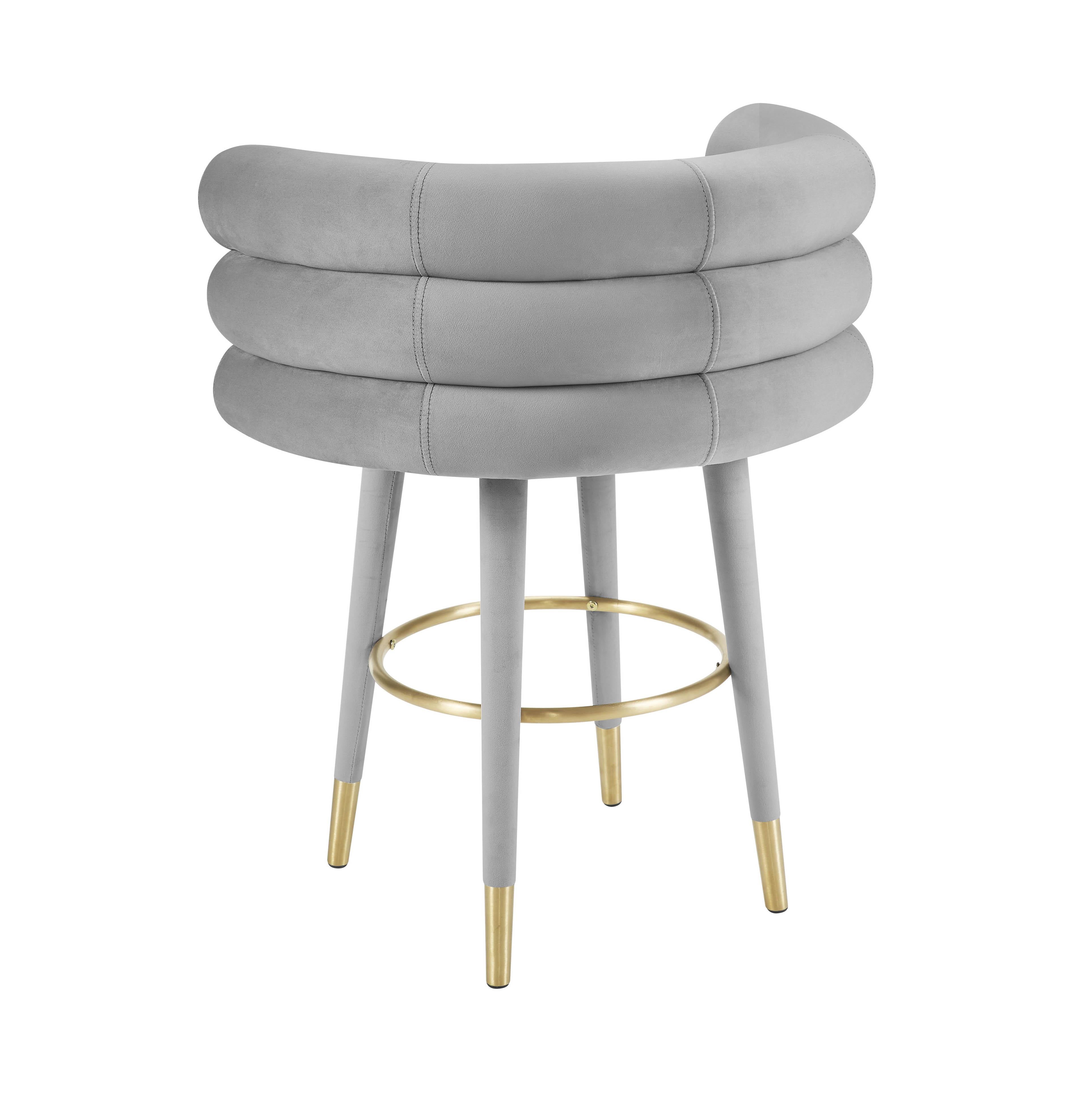 Betty Velvet Stool TOV Furniture