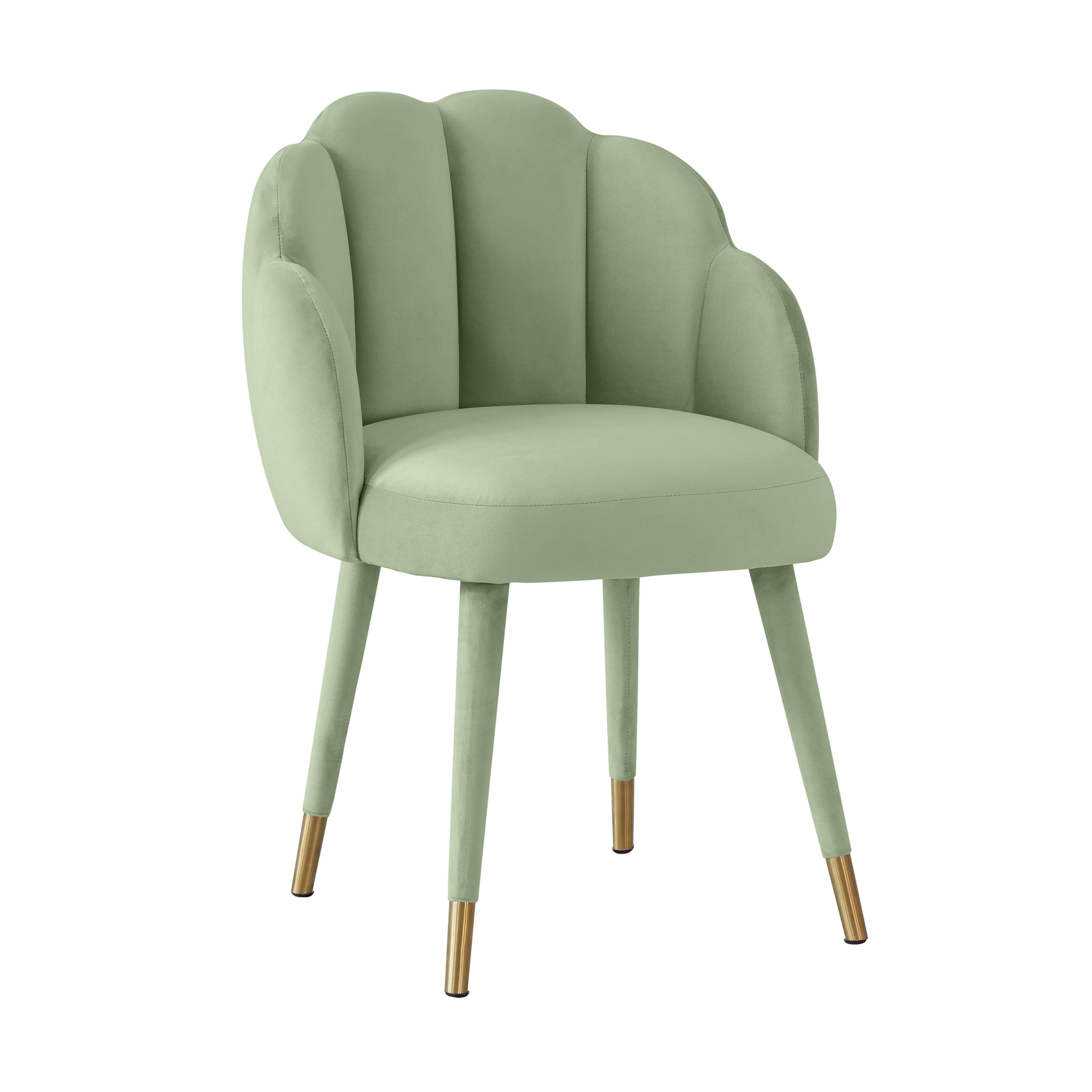 Next green velvet online chair