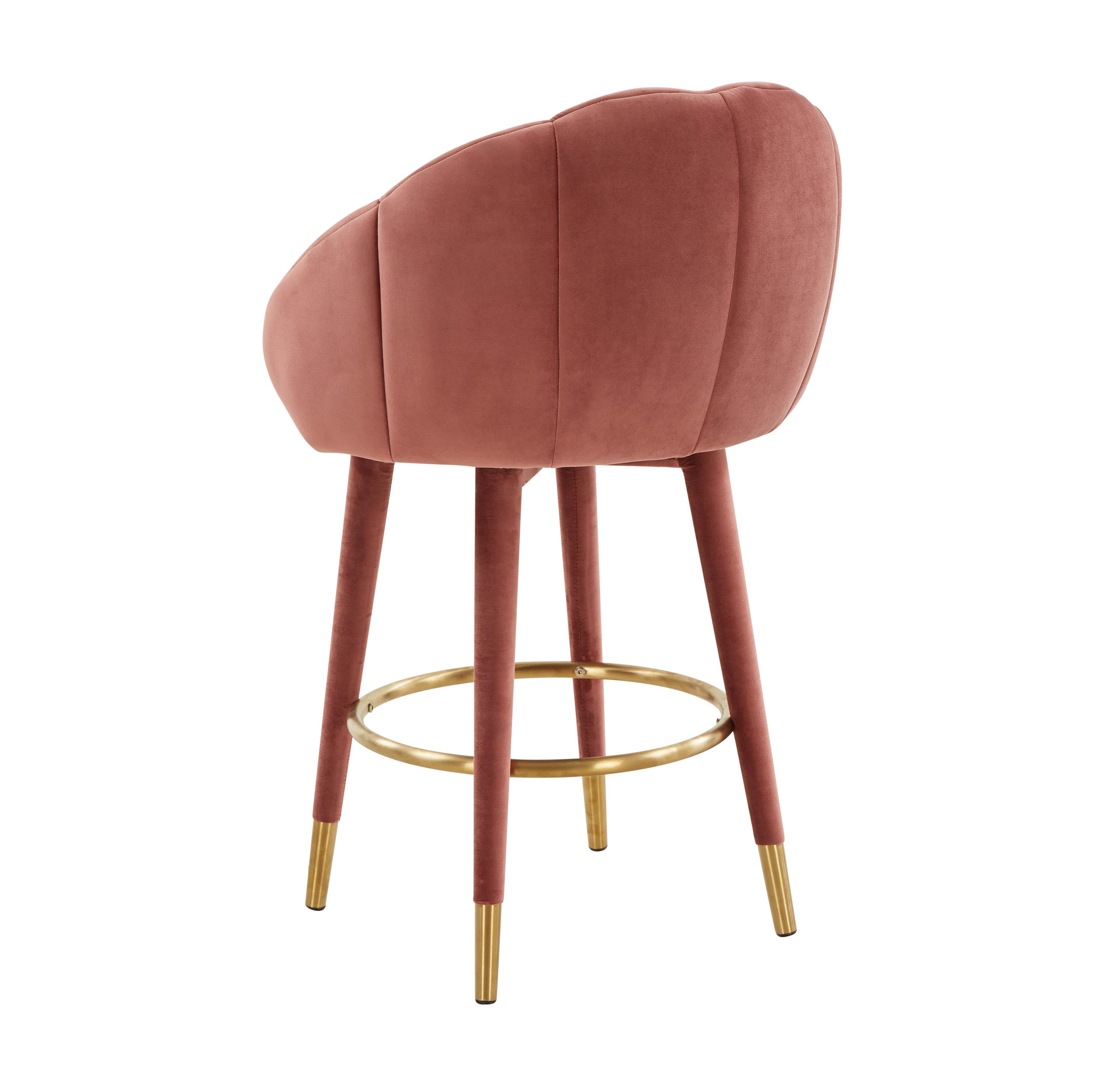 Myla Velvet Swivel Stool – TOV Furniture