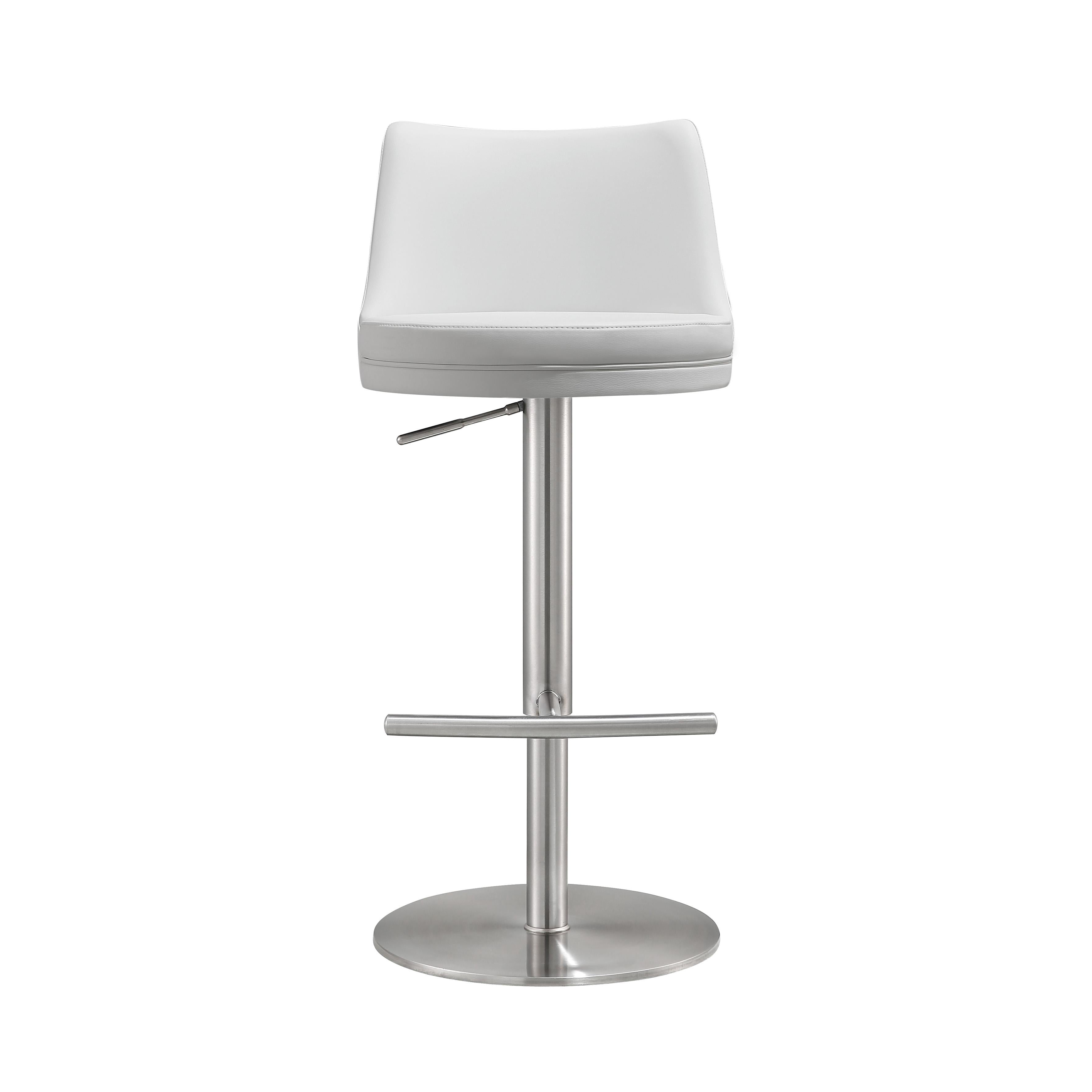 Adjustable discount stool white