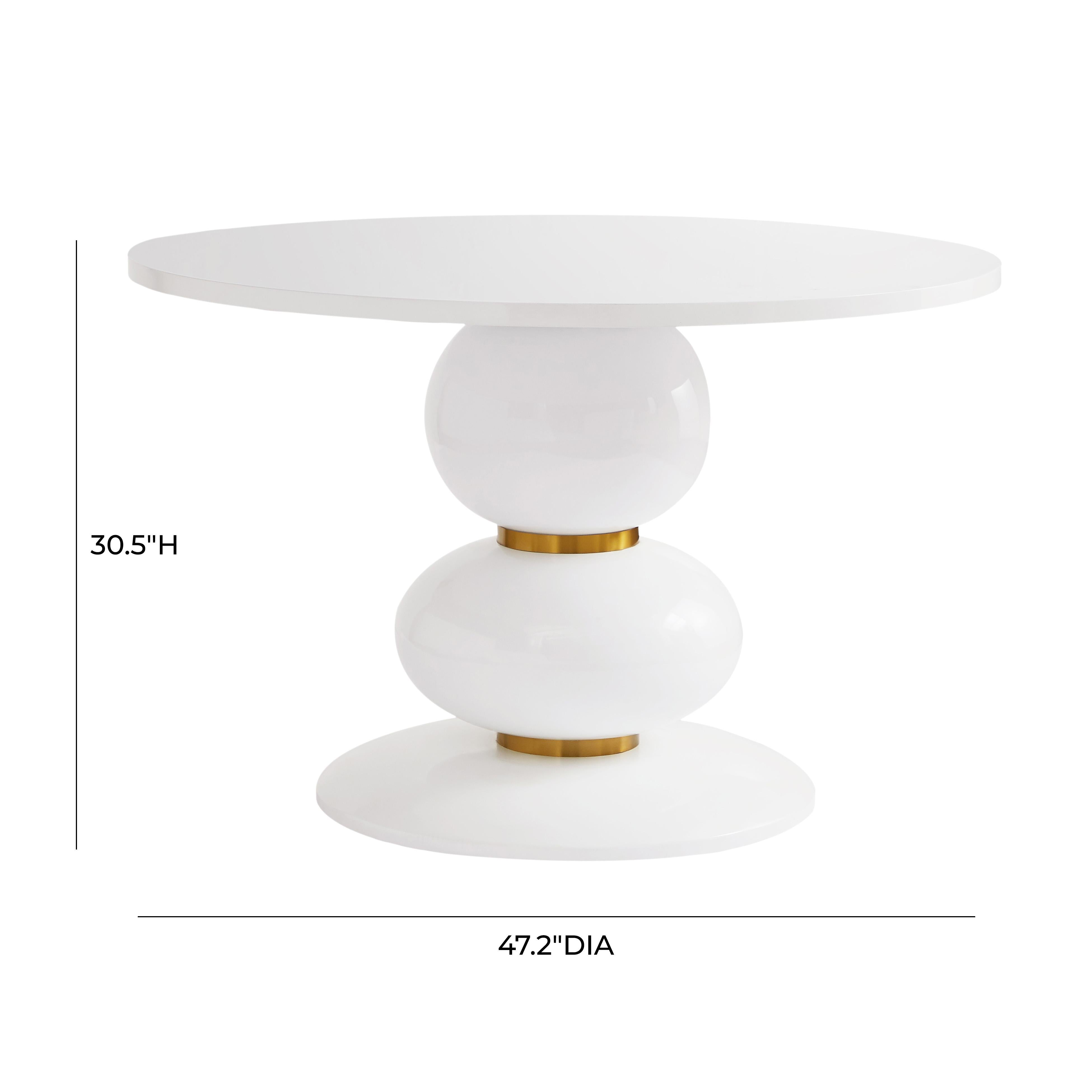 48 inch round white pedestal deals table