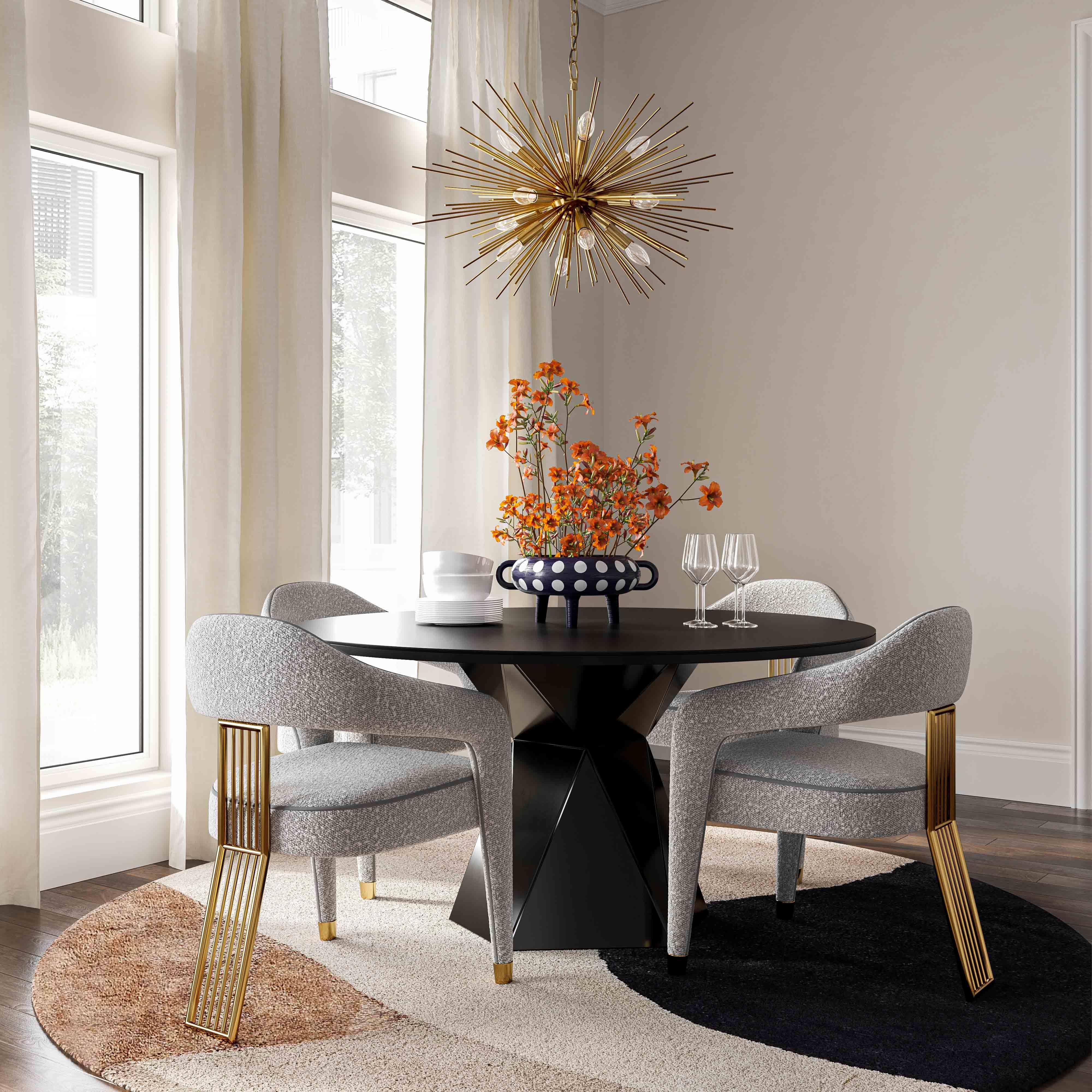 Corralis Performance Boucle Dining Chair – TOV Furniture Corralis Performance Boucle Dining Chair – TOV Furniture