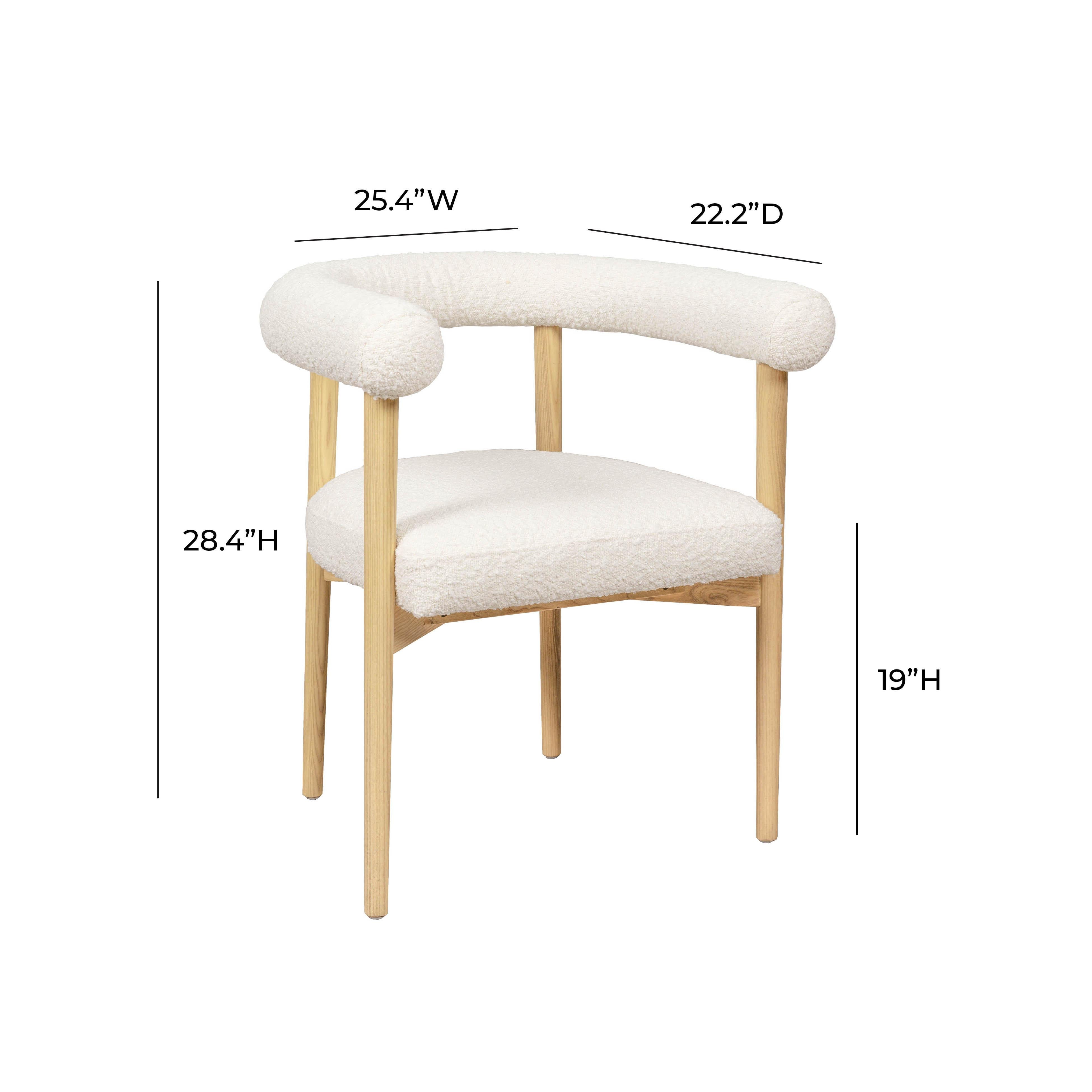 Dining discount chair measurements