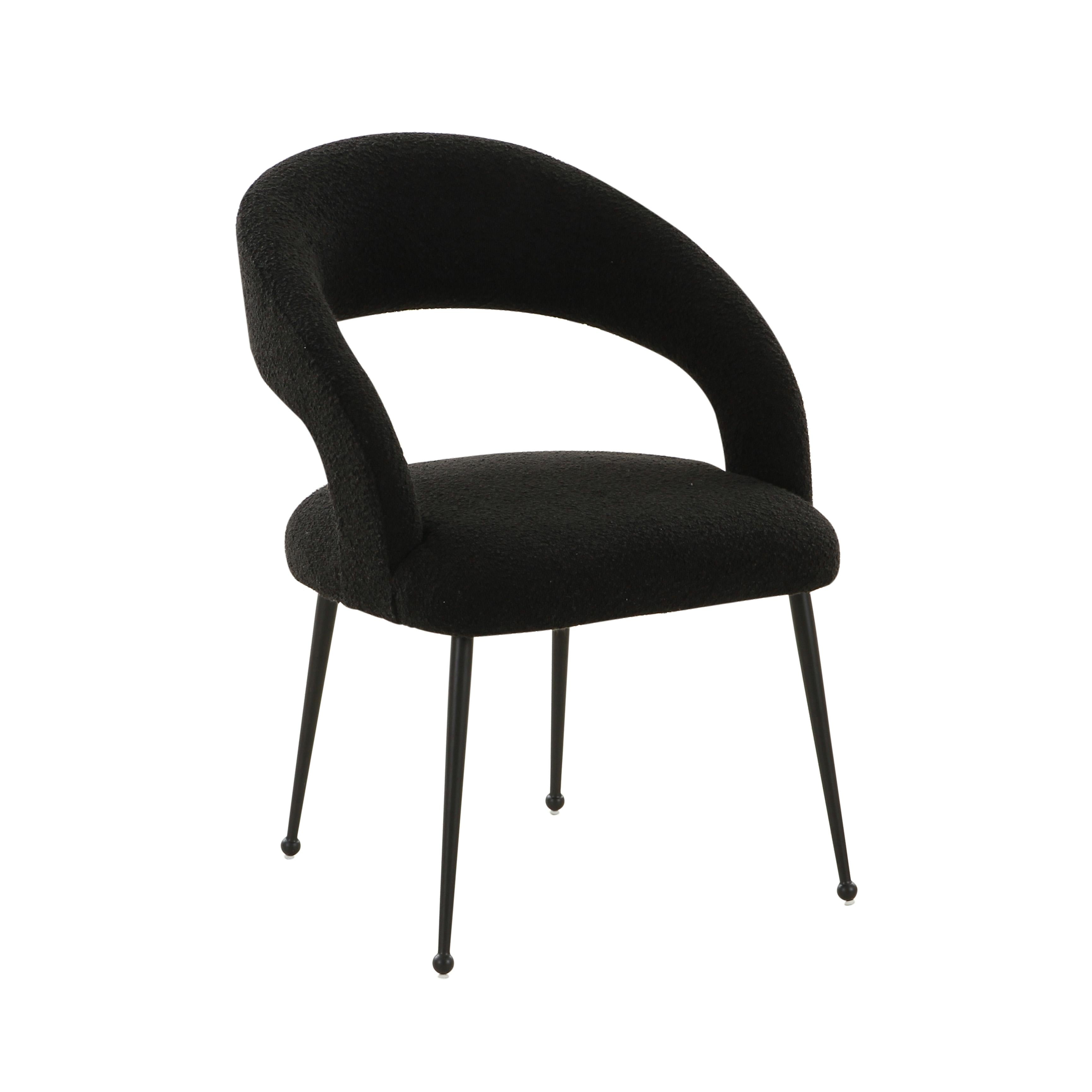 Rocco blush best sale velvet dining chair