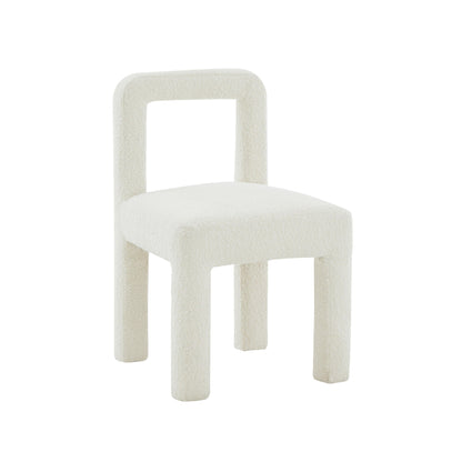 Hazel Performance Boucle Dining Chair - Cream - Image 1