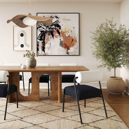 Satra 92" Walnut Rectangular Dining Table - Default Title - Image 1