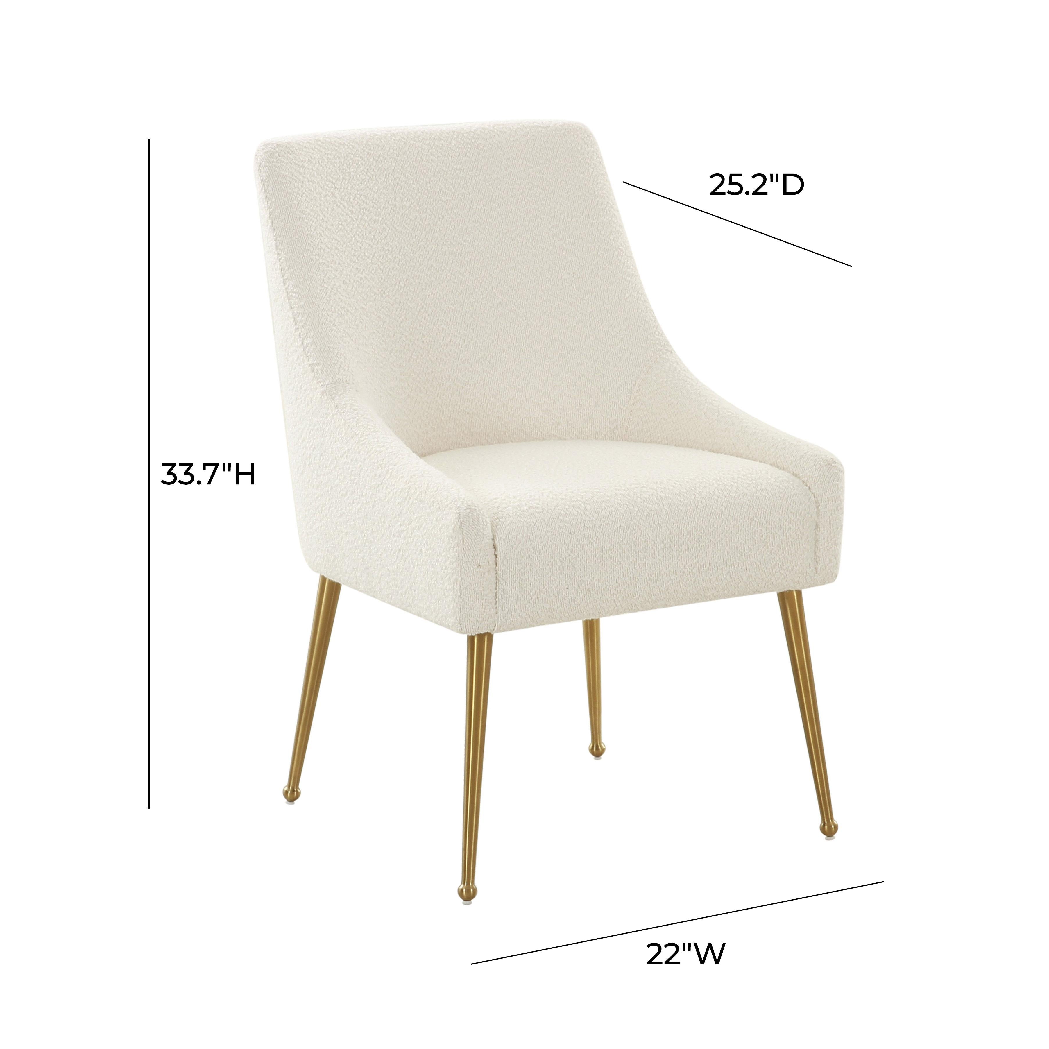 Beatrix Cream Boucle Side Chair TOV Furniture