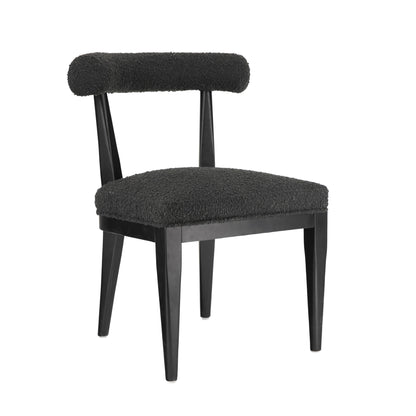 Palla Performance Boucle Dining Chair - Black - Image 1