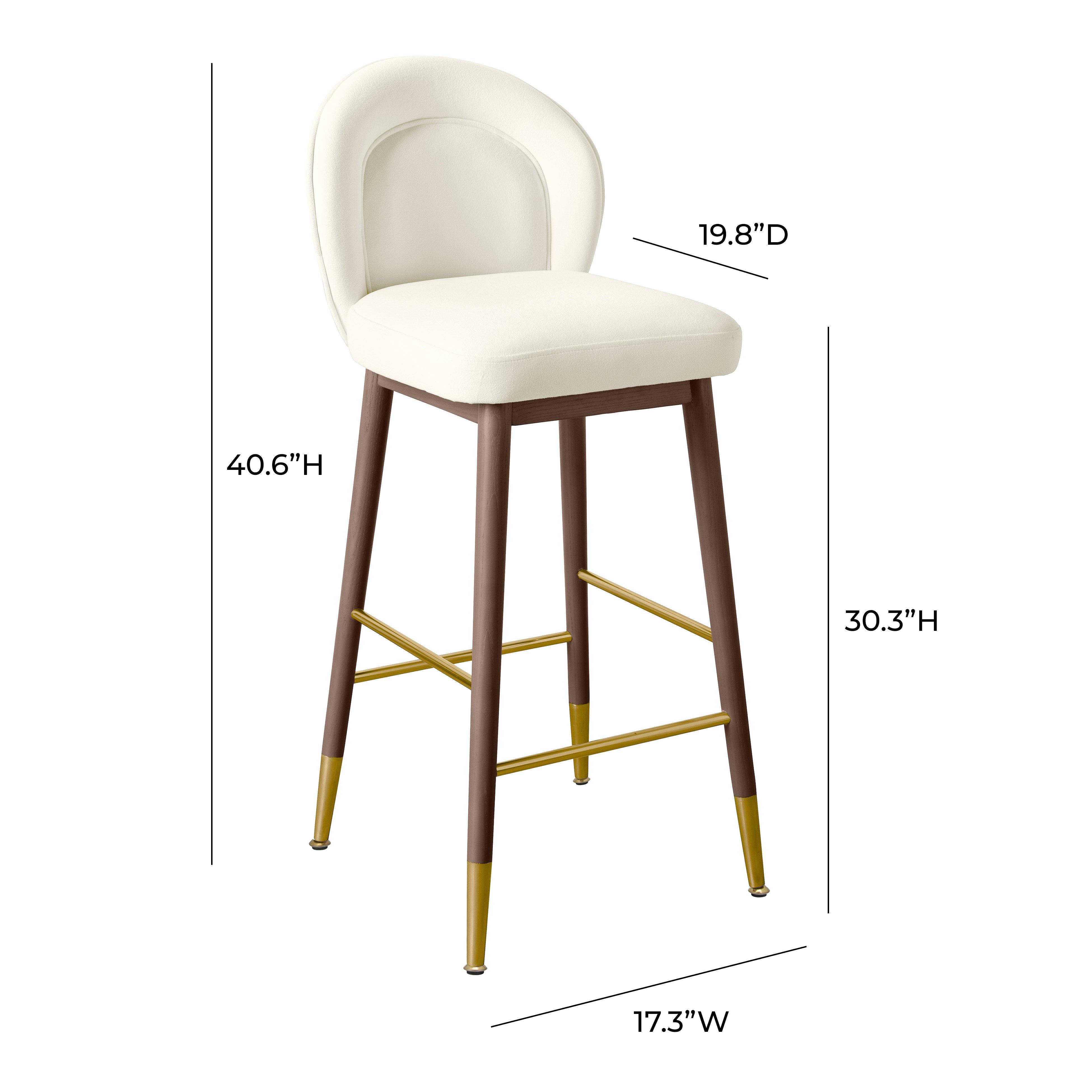 Hailey Velvet Stool TOV Furniture