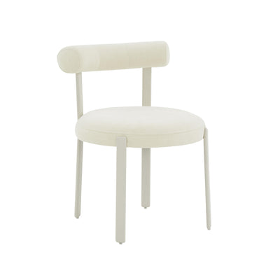 Margaret Performance Chenille Bolster Back Dining Chair - Image 1