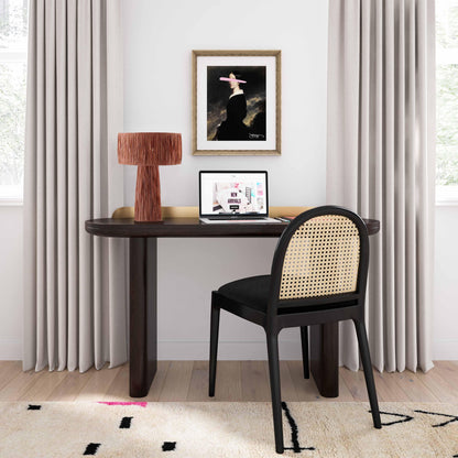 Shelby Raffia Table Lamp - Brick - Image 1