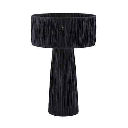 Shelby Raffia Table Lamp - Black - Image 1