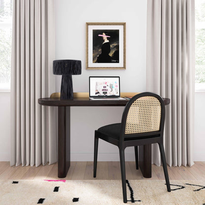 Shelby Raffia Table Lamp - Black - Image 1