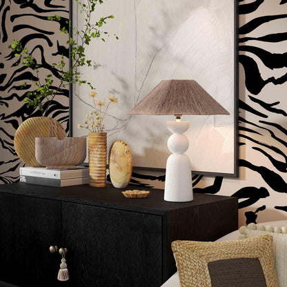 Shabby Natural Rope Table Lamp - Default Title - Image 1