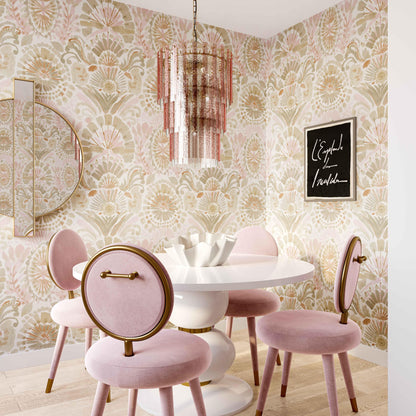 Hampshire Pink Acrylic 3-Tier Chandelier - Default Title - Image 1