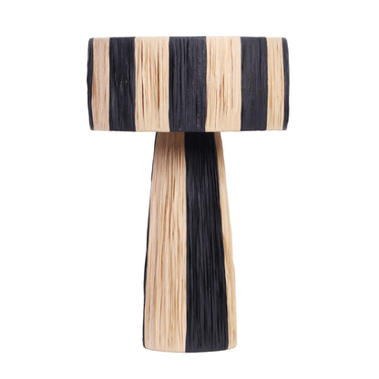 Shelby Raffia Table Lamp - Black,Natural - Image 1