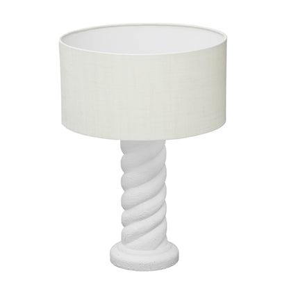 Rapunzel White and Cream Table Lamp - Default Title - Image 2