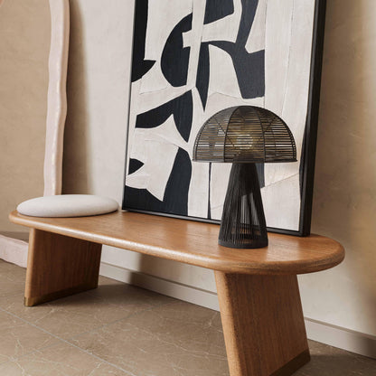 Oddy Jute Table Lamp - Black - Image 1