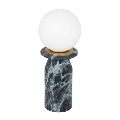 Globe Marble Lamp - Green - Image 1