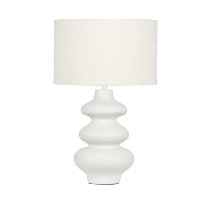 Riviera Cream Textured Table Lamp - Default Title - Image 2