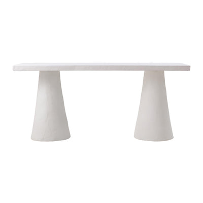 Dayana 68.5" Desk in Faux Plaster - Image 1