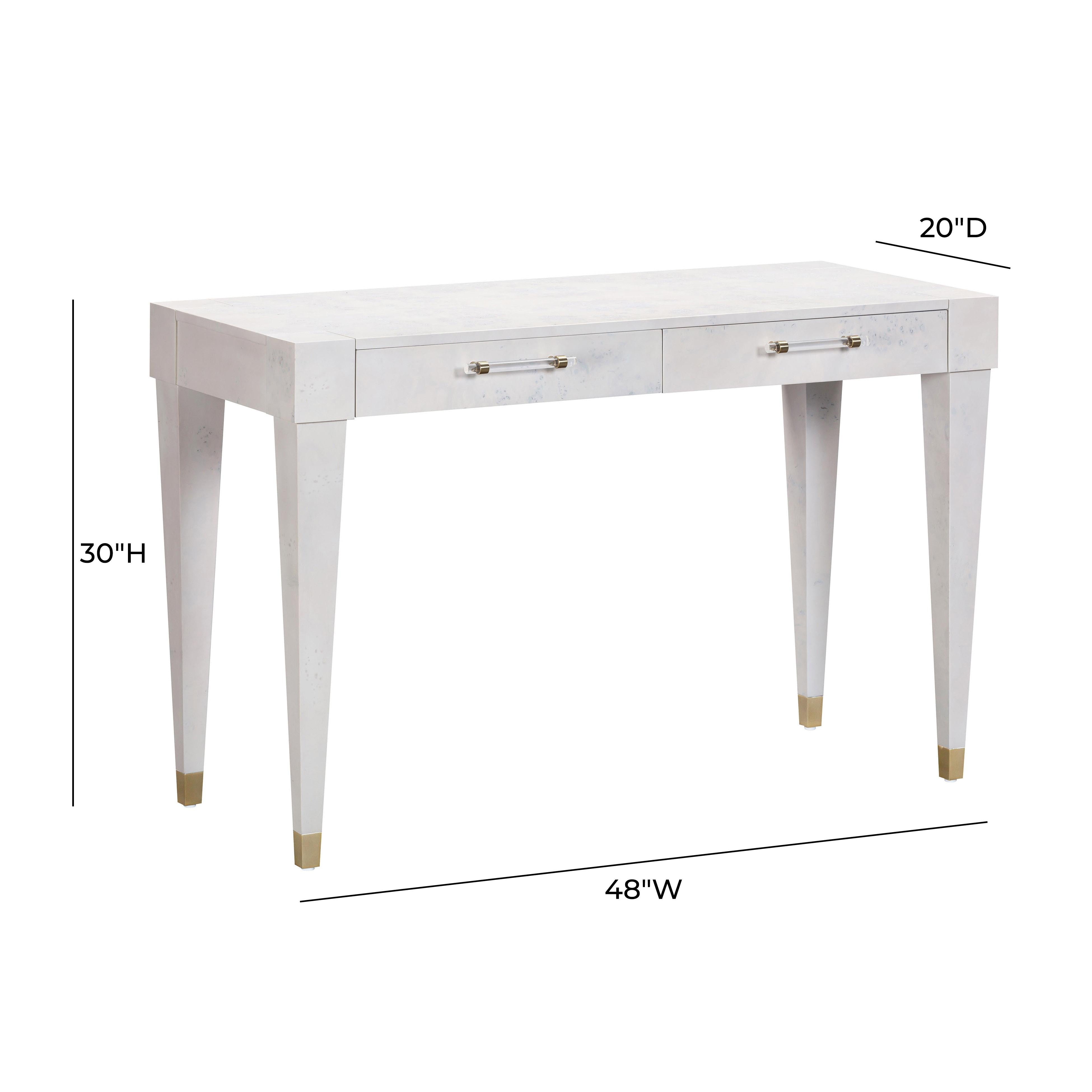 Brandyss Burl Work Desk – TOV Furniture