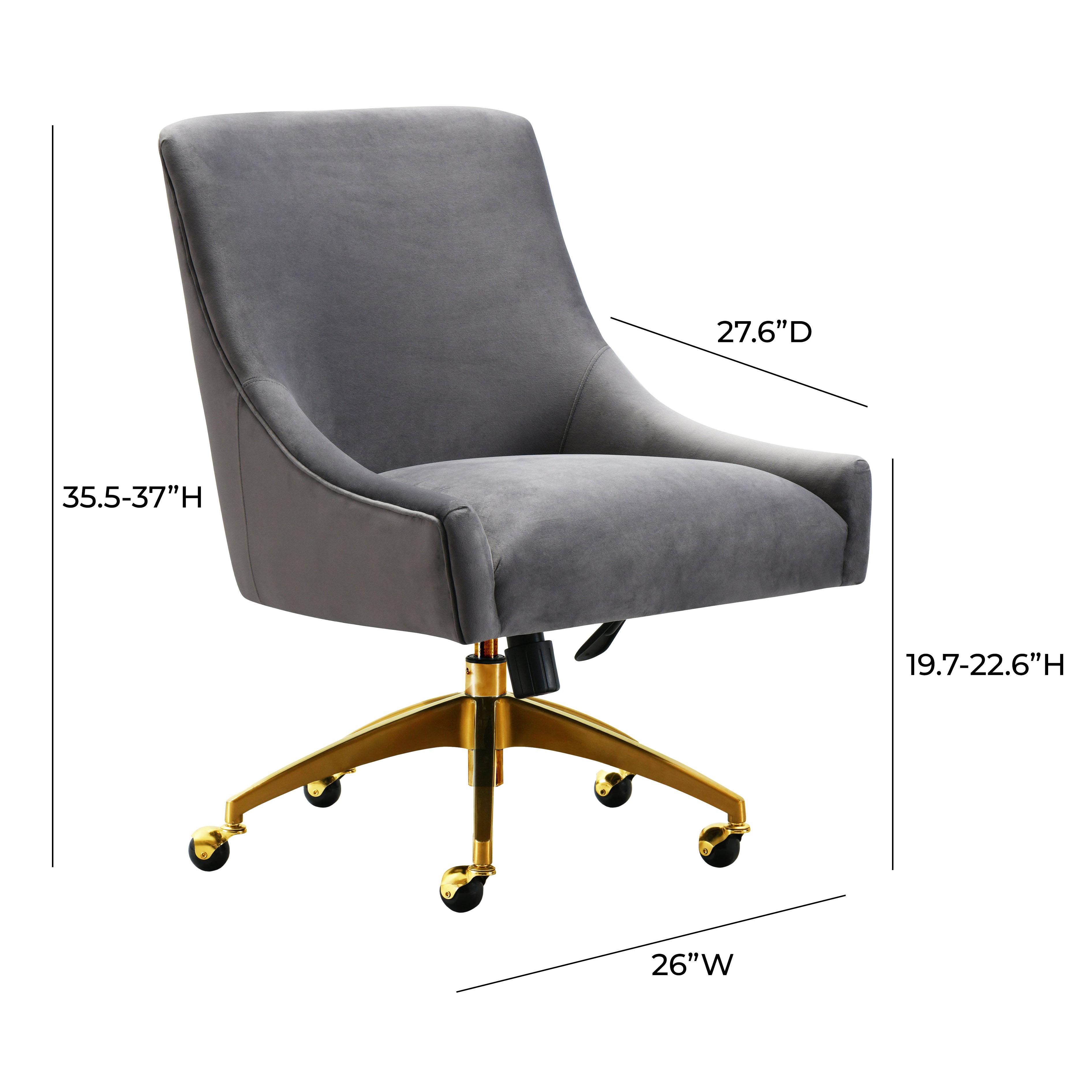 Velvet desk chair online gold legs