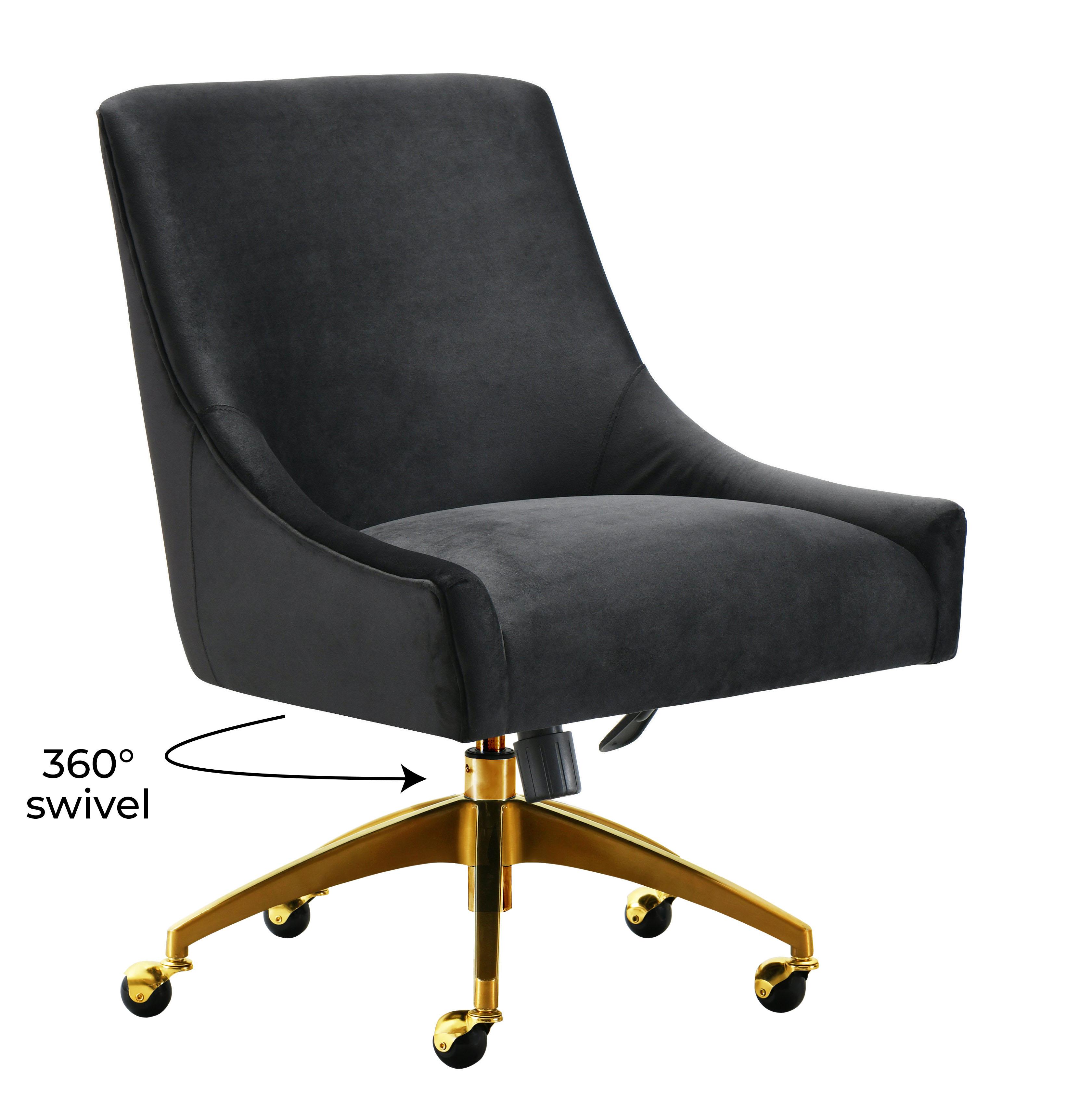 Crushed velvet swivel desk chair new arrivals