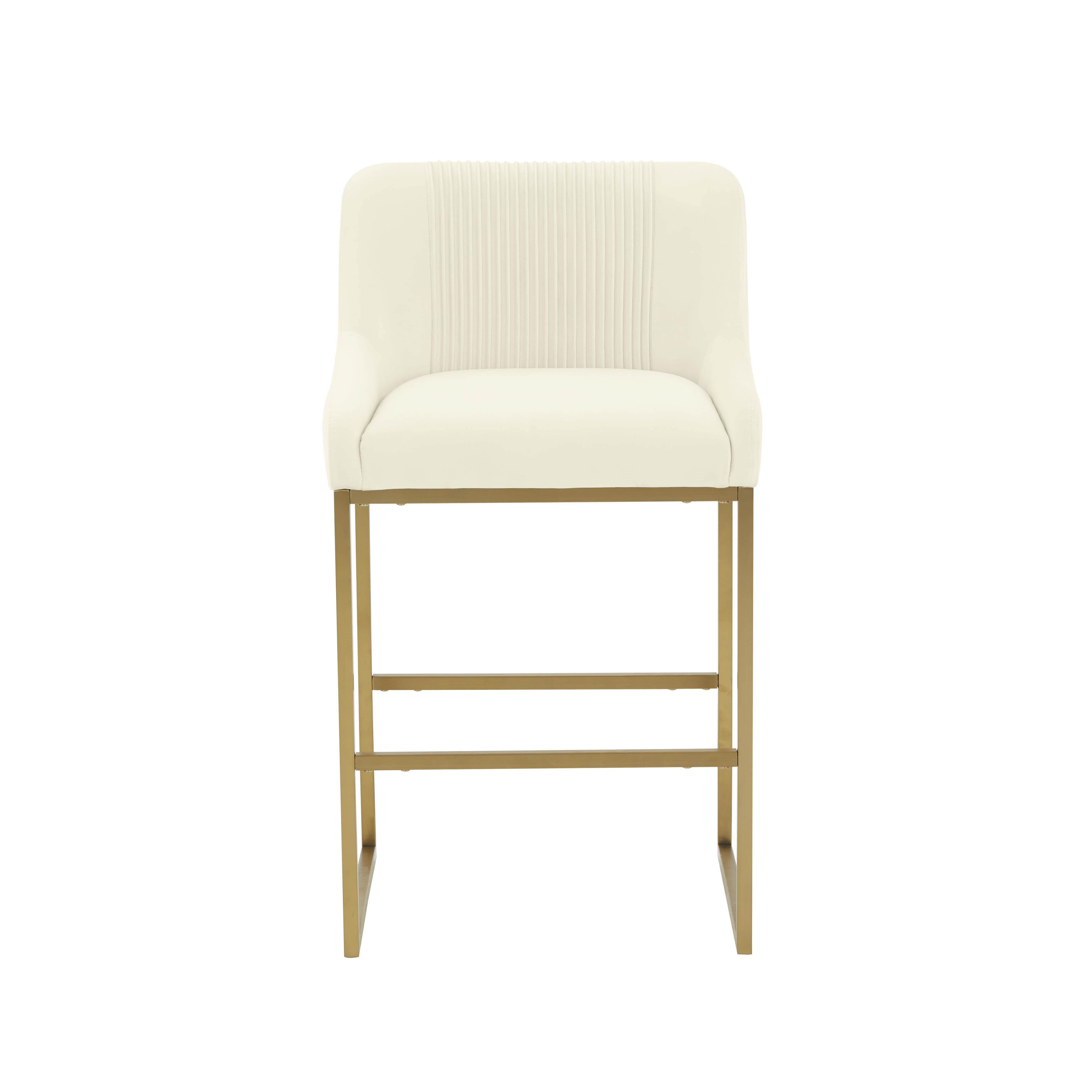 Inspire Me Home Decor Lisa Pleated Counter Stool