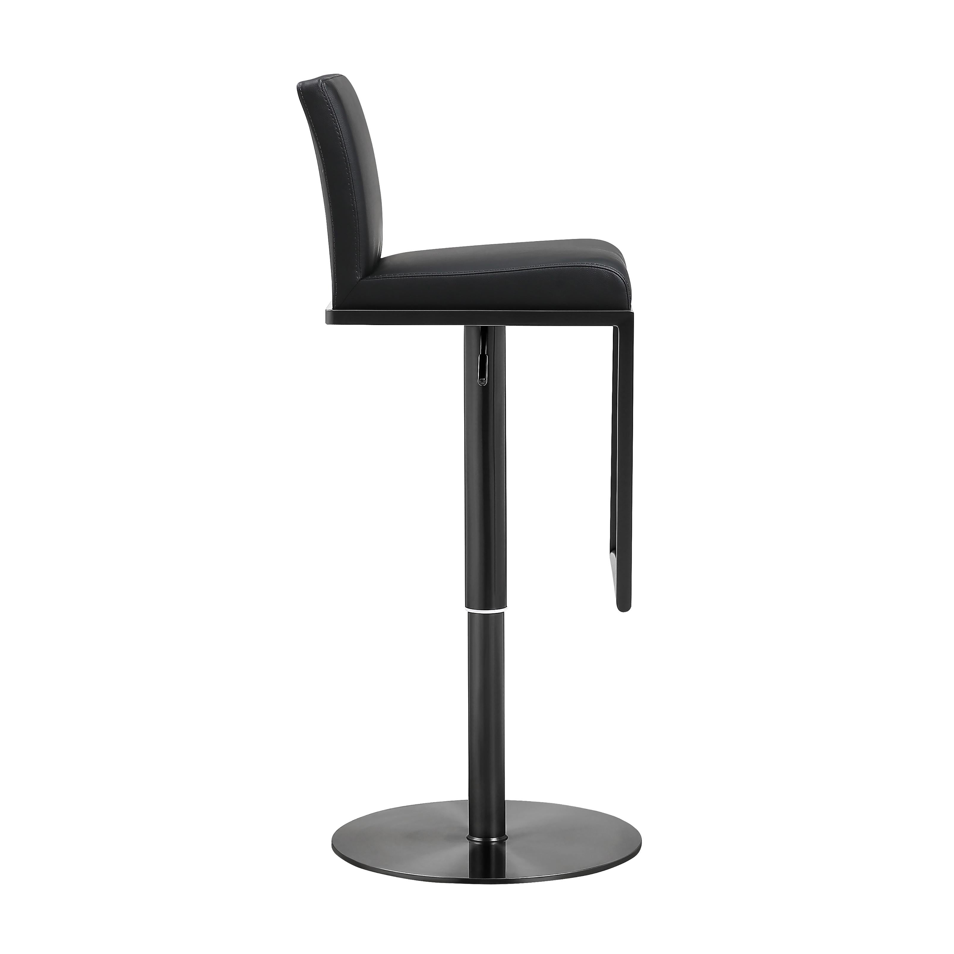 Black adjustable stools hot sale