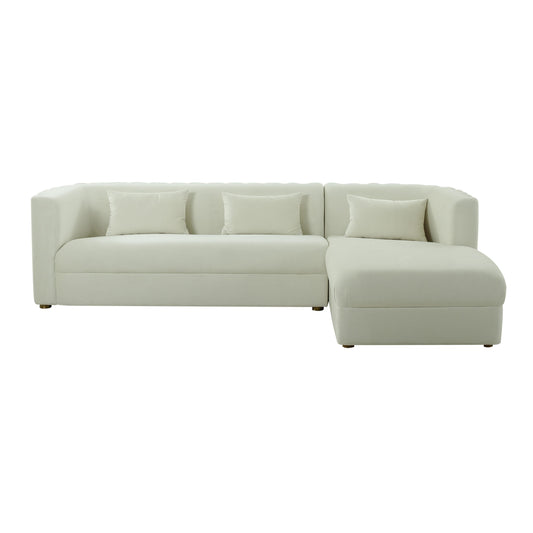Callie 2-Piece Performance Velvet L-Shaped Sectional - Image 1