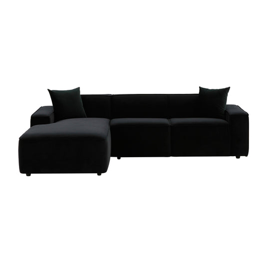 Olafur 2-Piece Performance Fabric L-Shaped Sectional - Image 1