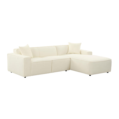 Olafur 2-Piece Performance Fabric L-Shaped Sectional - Image 1