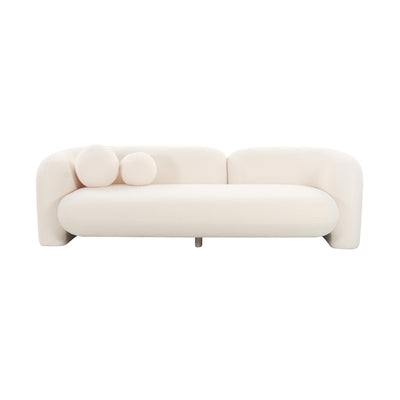 Amelie 91" Contract-Grade Faux Fur Sofa - Image 1