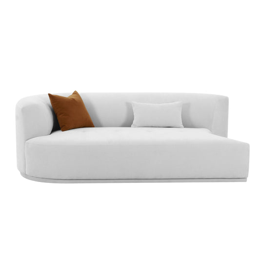 Fickle 82.5" Grey Performance Velvet Modular Loveseat - Image 1