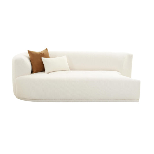 Fickle 82.5" Cream Performance Boucle Modular Loveseat - Image 1