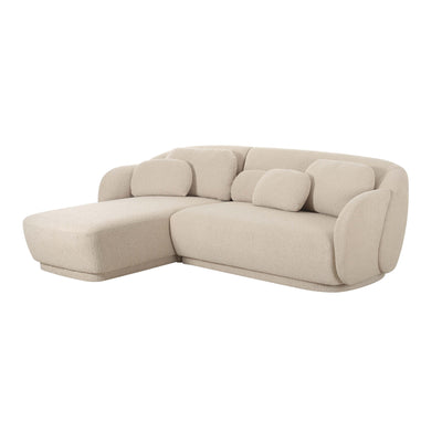 Misty 2-Piece Cream Performance Boucle L-Shaped Sectional - Image 1